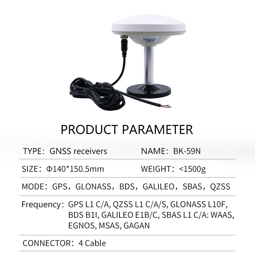 Beitian GPS mushroom head receiver M90SD Base GNSS Beidou various serial port built-in module antenna BE-29D Beitian GPS mushroom head receiver M90SD Base GNSS Beidou various serial port built-in module antenna BE-29D
